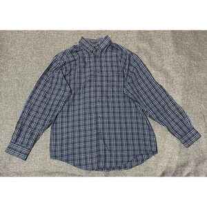 Roundtree & Yorke Men's M Plaid Long Sleeve Shirt